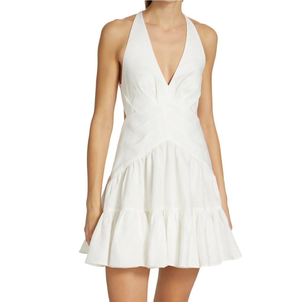 Zimmermann Postcard Open Back Minidress NWT